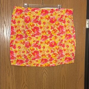 Old Navy Bright Floral Mini Skirt